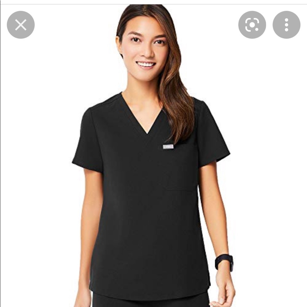 Figs Black One-Pocket Scrub Top XS Perfect Condition 😍